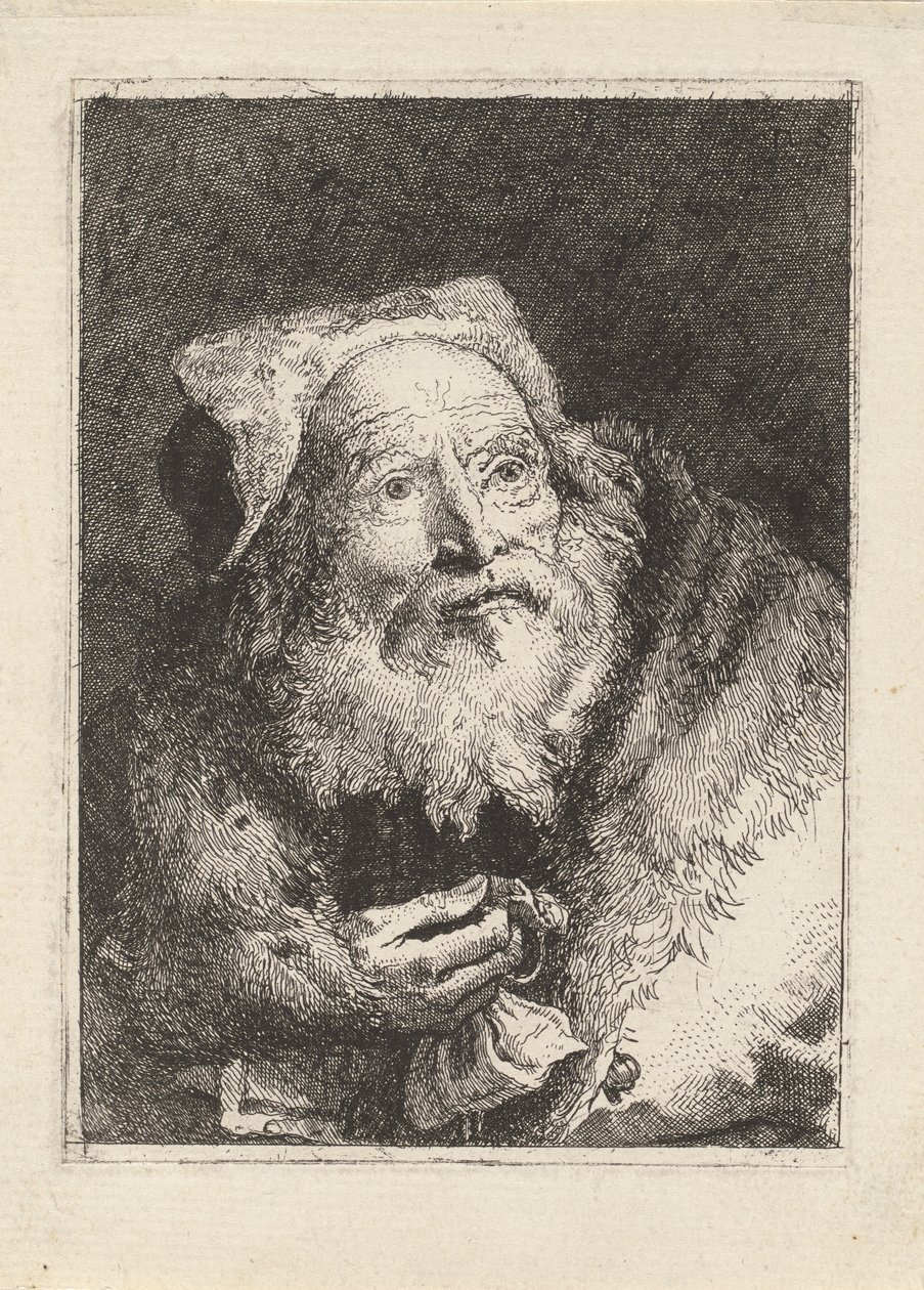 Anciano con Brazalete, de la Raccolta di Teste (Colección de Cabezas) de Giovanni Domenico Tiepolo