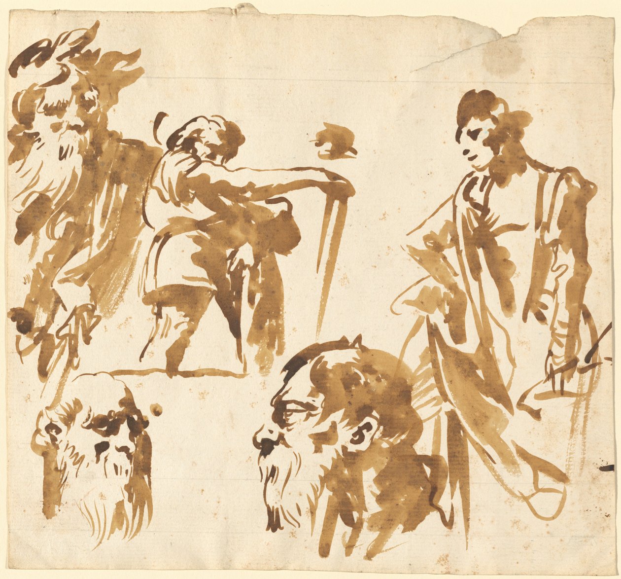 Figuras y caras de Giovanni Domenico Tiepolo