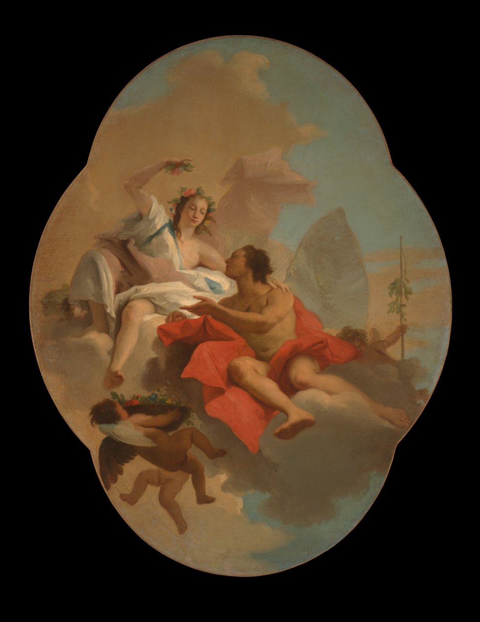 Flora und Zephyr de Giovanni Domenico Tiepolo