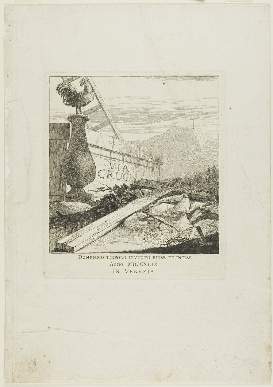 Frontispicio del Vía Crucis de Giovanni Domenico Tiepolo