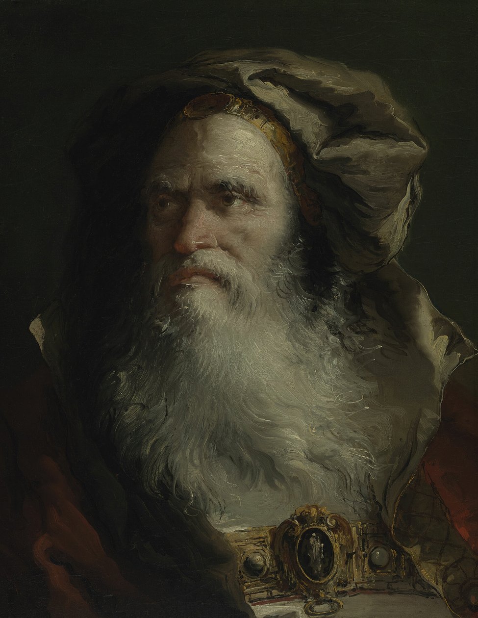 Cabeza de un filósofo, 1758-64 de Giovanni Domenico Tiepolo