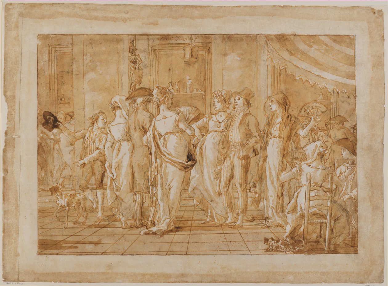 «En la plaza» de Giovanni Domenico Tiepolo