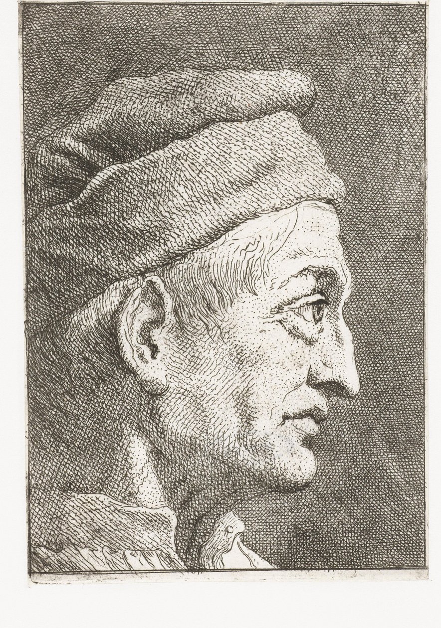 Hombre con gorro de Giovanni Domenico Tiepolo