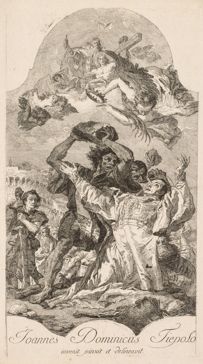Martirio de San Esteban de Giovanni Domenico Tiepolo
