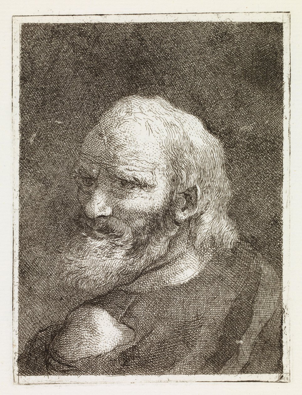 Anciano representado de espaldas de Giovanni Domenico Tiepolo
