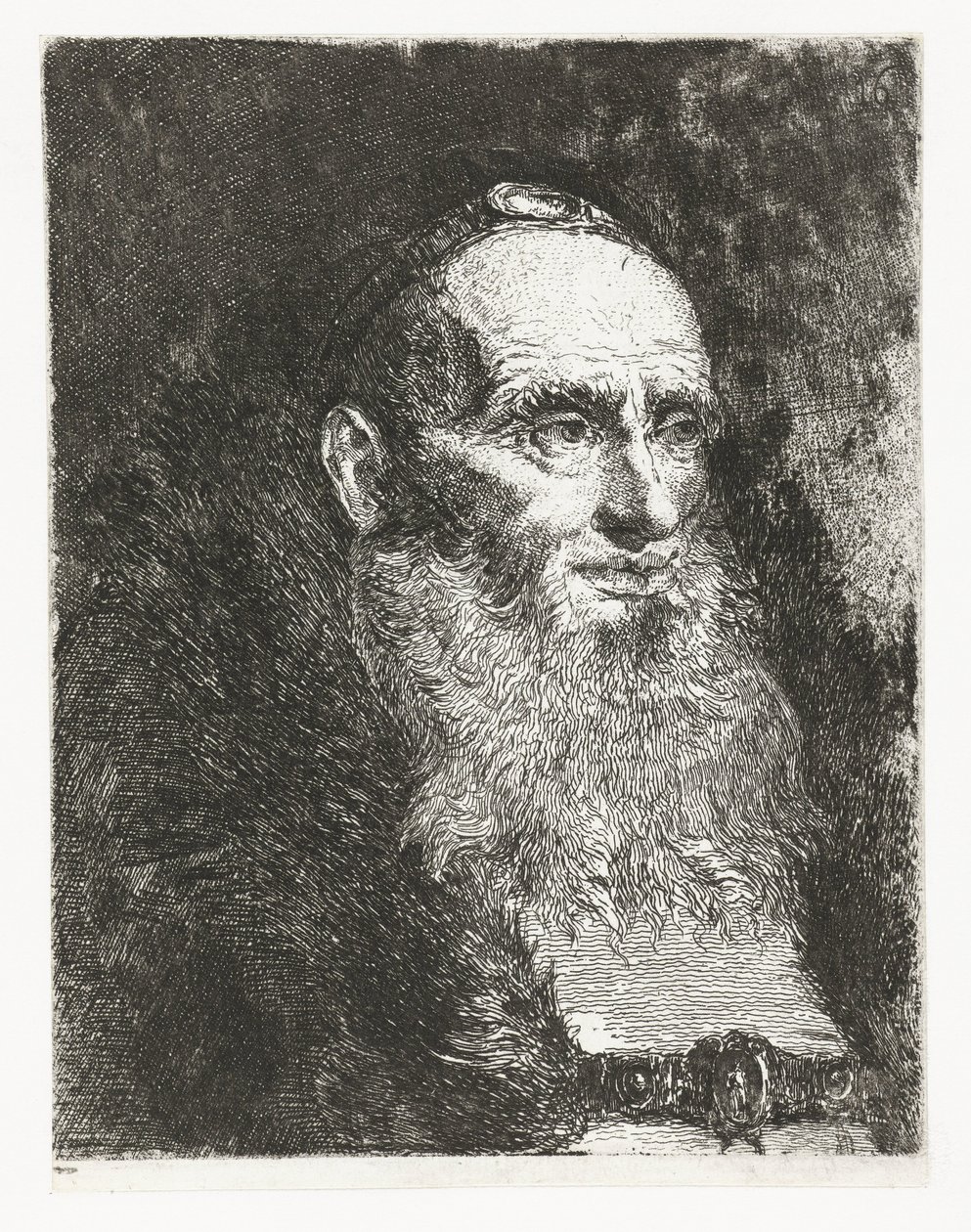 anciano Colección de cabezas (título de la serie) Raccolta di Teste (título de la serie) de Giovanni Domenico Tiepolo