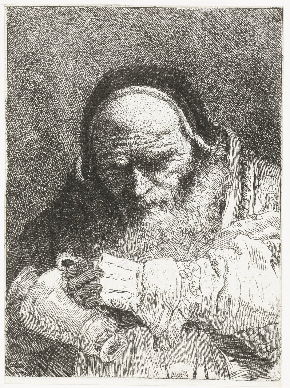 Papa con jarra Colección de cabezas (título de la serie) Raccolta di Teste (título de la serie) de Giovanni Domenico Tiepolo