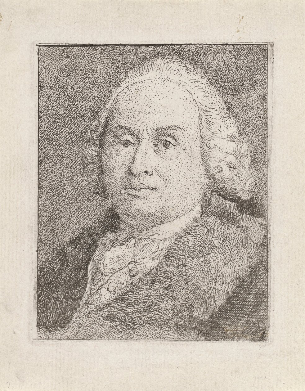 Retrato de Giambattista Tiepolo, de la Colección de Cabezas de Giovanni Domenico Tiepolo