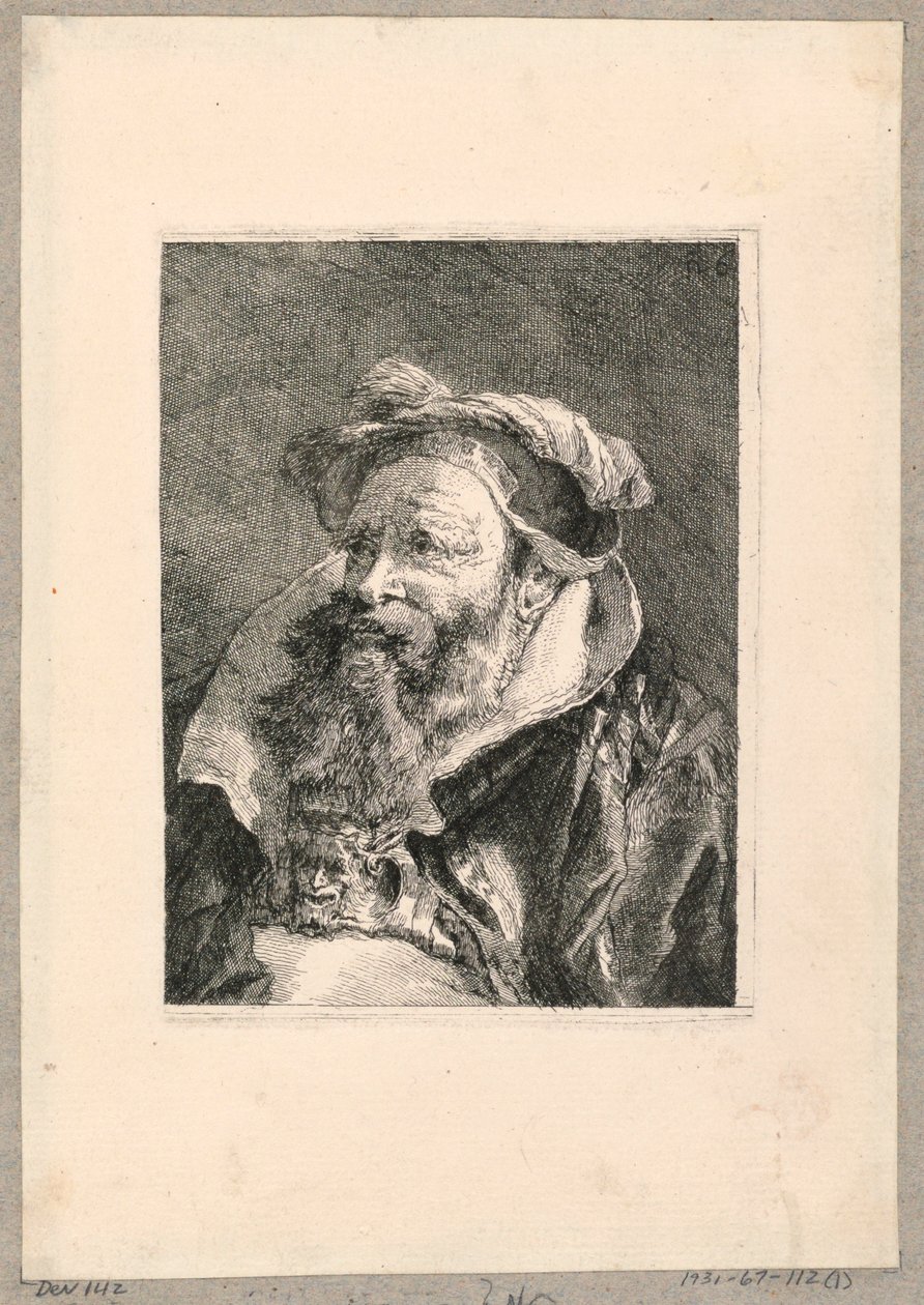 Colección de cabezas de Giovanni Domenico Tiepolo