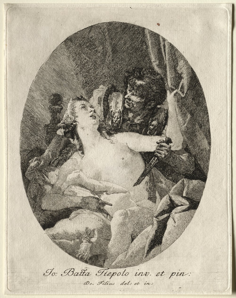 Tarquinio y Lucrecia de Giovanni Domenico Tiepolo