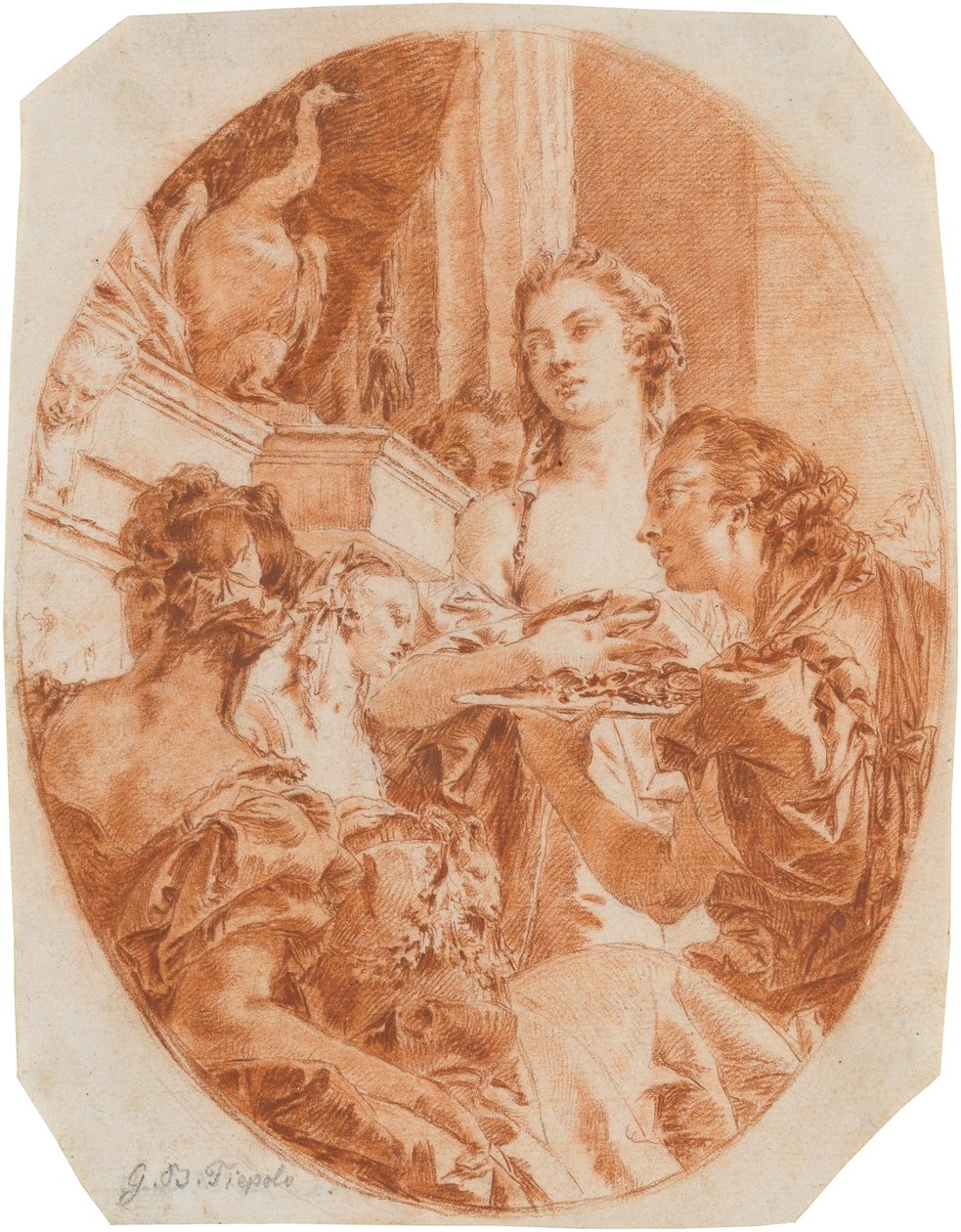 Tarquinio y Lucrecia de Giovanni Domenico Tiepolo