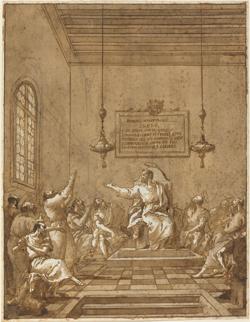El Credo de los Apóstoles de Giovanni Domenico Tiepolo