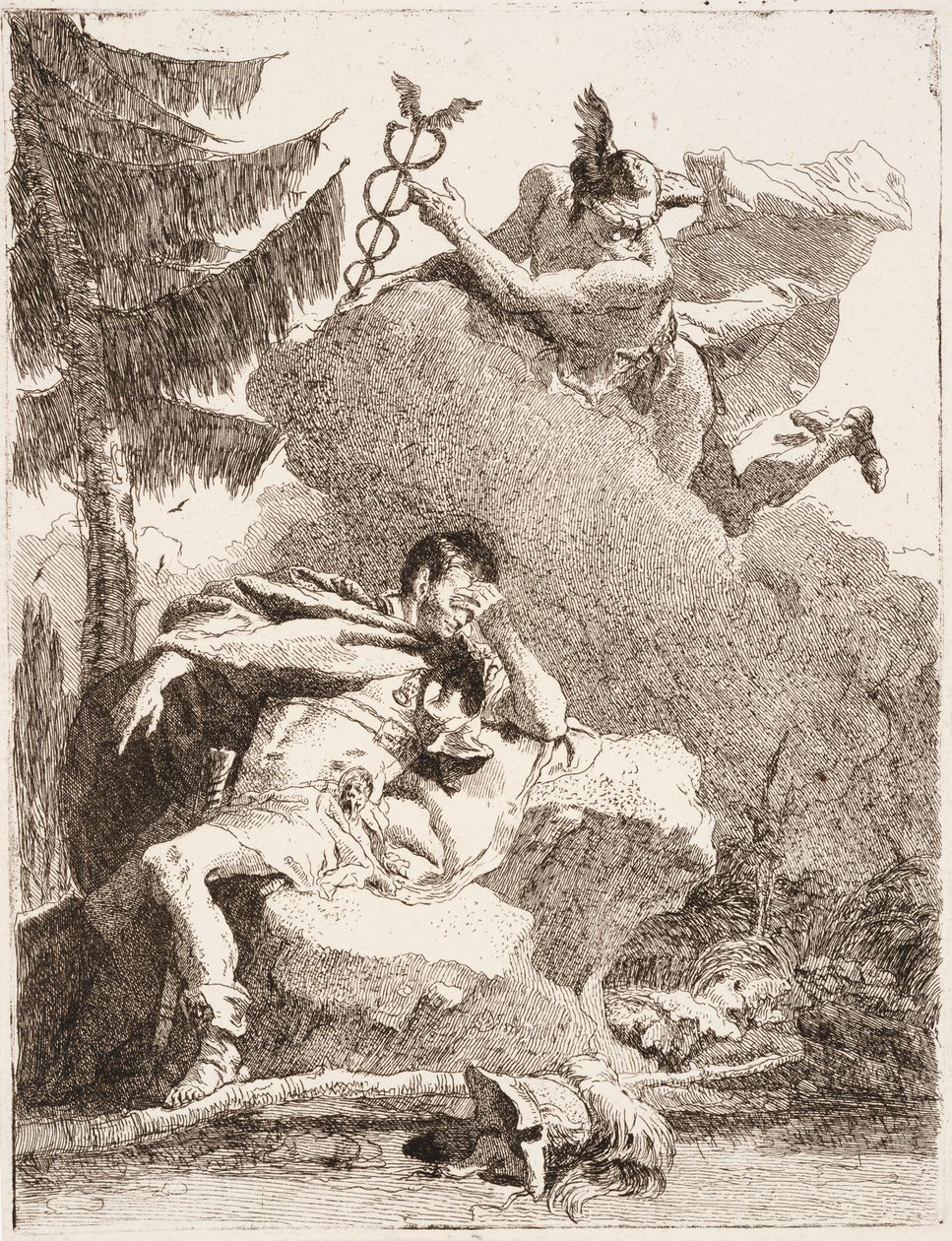 El sueño de Eneas de Giovanni Domenico Tiepolo