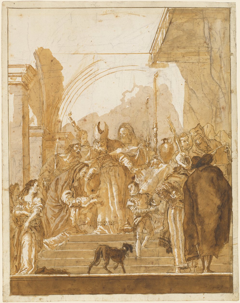 La presentación en el templo de Giovanni Domenico Tiepolo