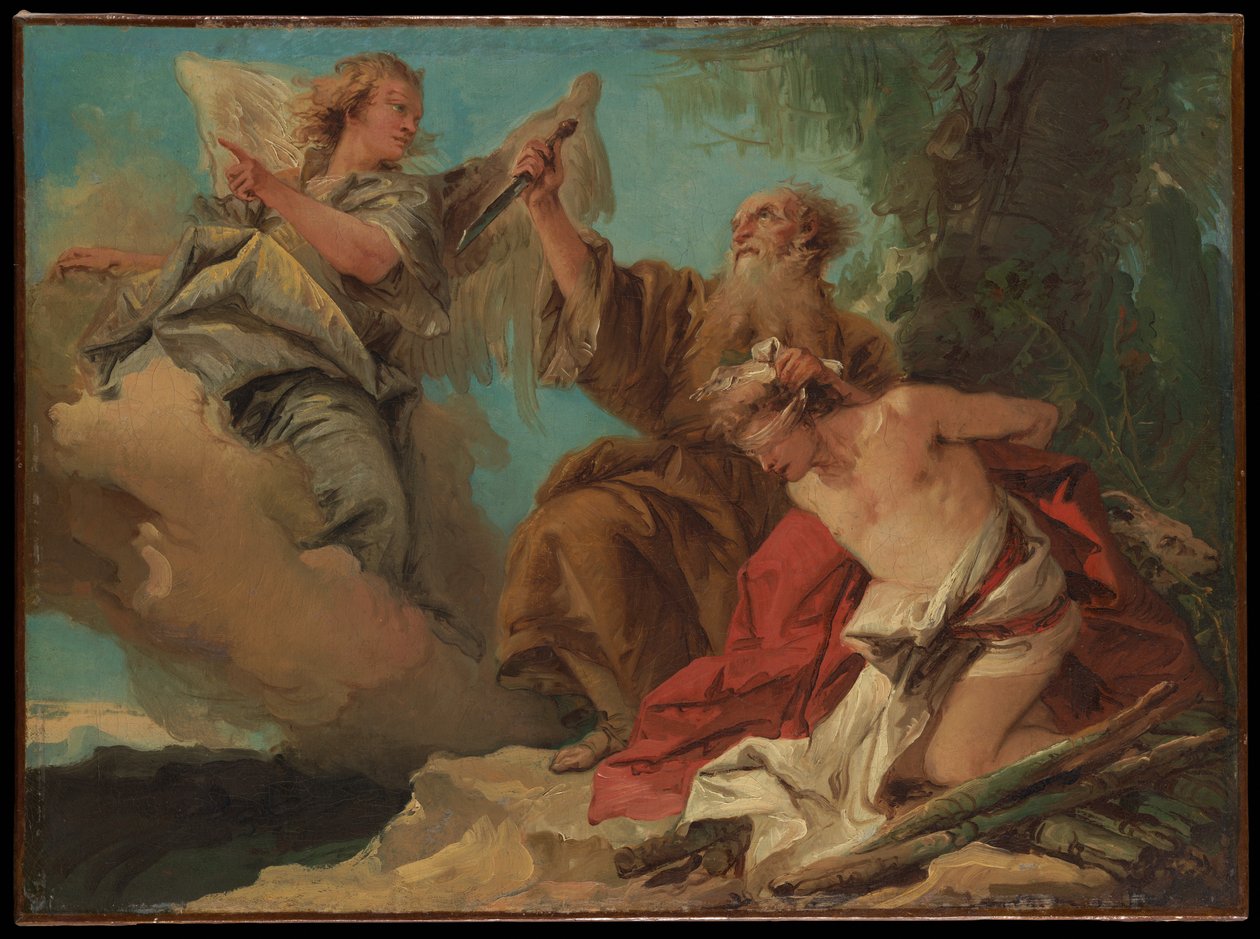 El sacrificio de Isaac de Giovanni Domenico Tiepolo