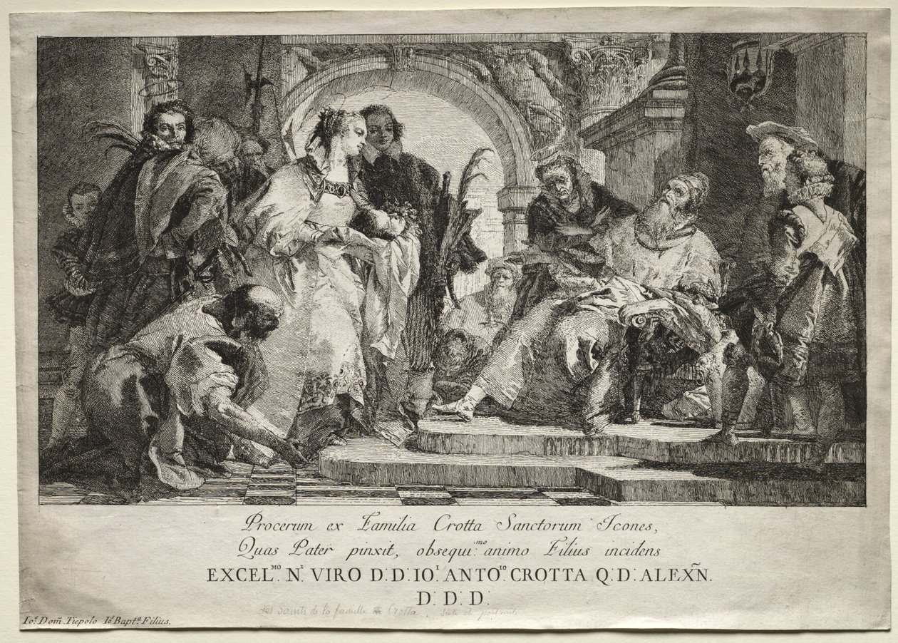 Los santos de la familia Crotta de Giovanni Domenico Tiepolo