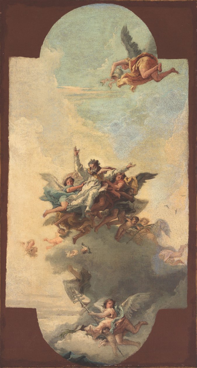 La apoteosis de un papa y mártir de Giovanni Domenico Tiepolo