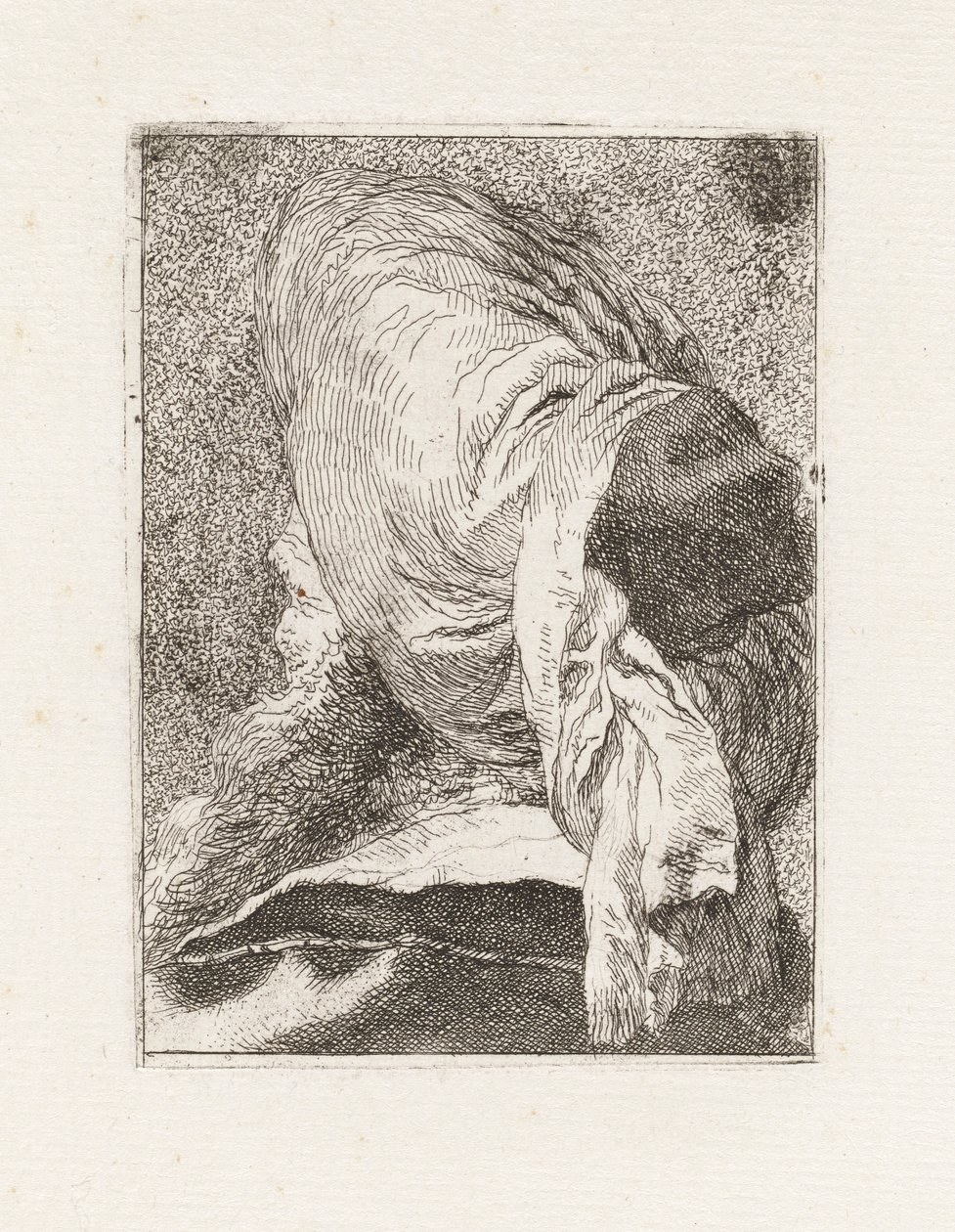Turco visto desde atrás, de la Raccolta di Teste (Colección de cabezas) de Giovanni Domenico Tiepolo