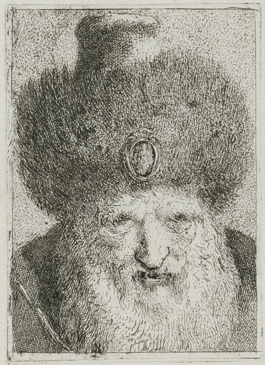 Turco con Gorro de Piel, de la Raccolta di Teste (Colección de Cabezas) de Giovanni Domenico Tiepolo