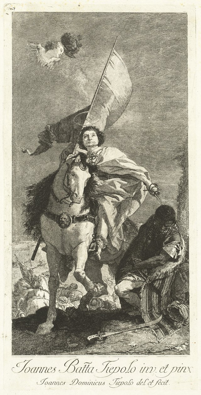 Santiago de Compostela de Giovanni Domenico Tiepolo after Giovanni Battista Tiepolo