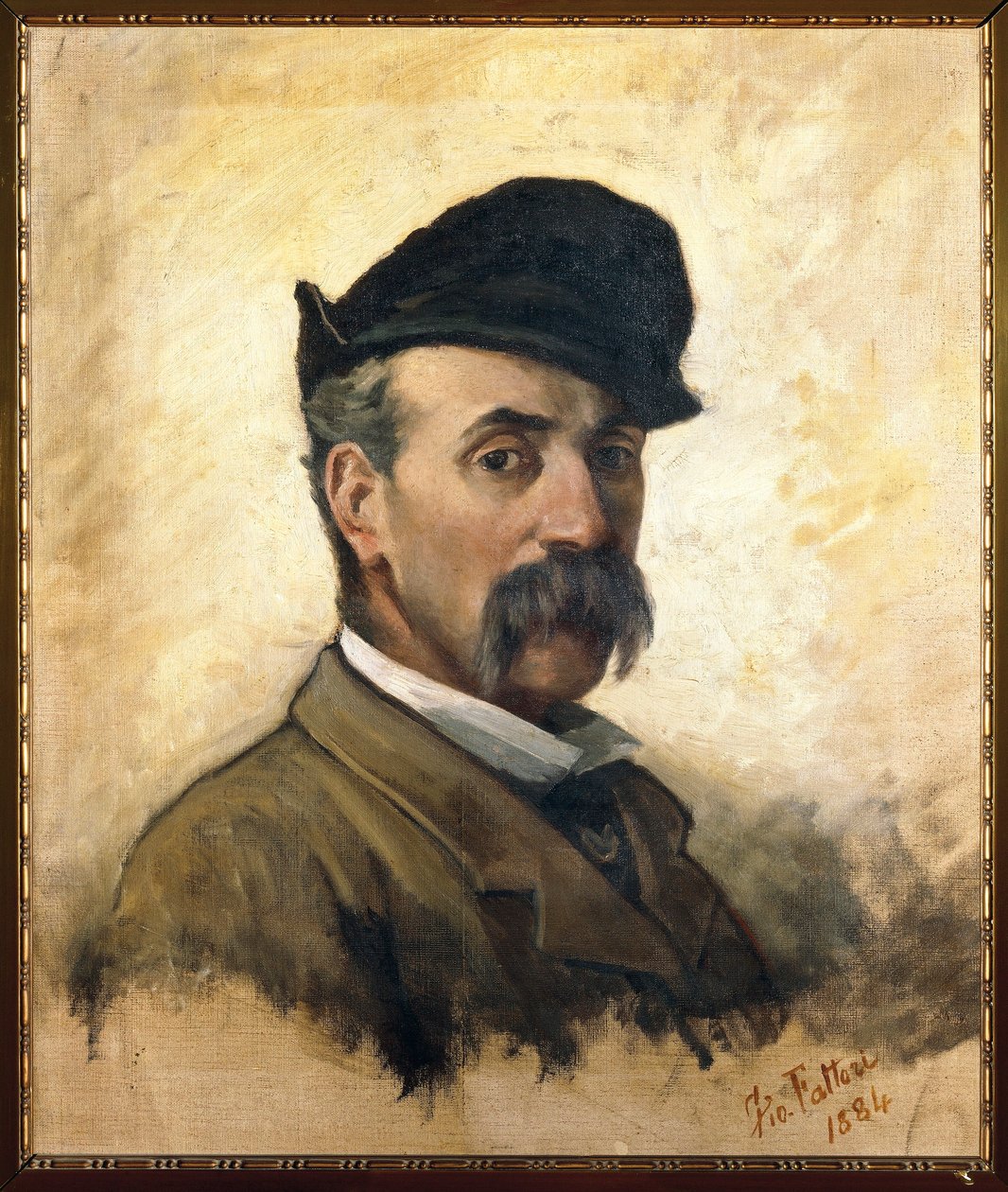 Italia, Florencia, Autorretrato a los 59 años de Giovanni Fattori
