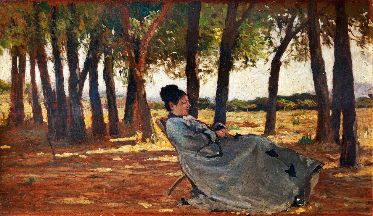 Madame Martelli Castiglioncello, circa 1867 de Giovanni Fattori