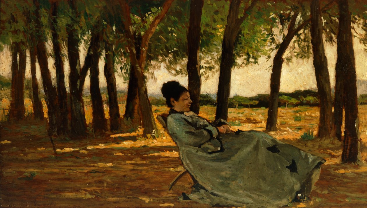 Sra. Martelli en Castiglioncello de Giovanni Fattori