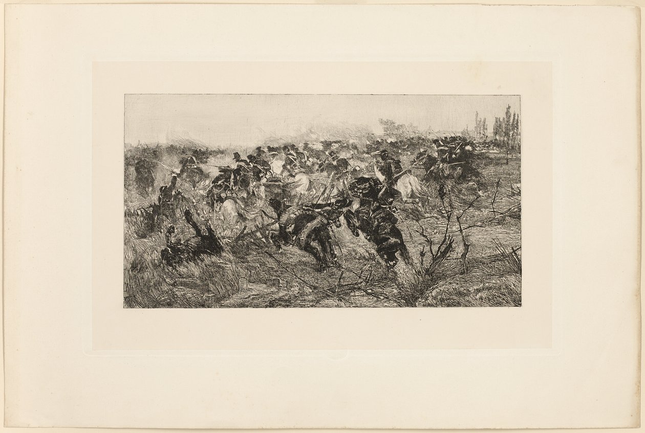 La carga de caballería de Giovanni Fattori