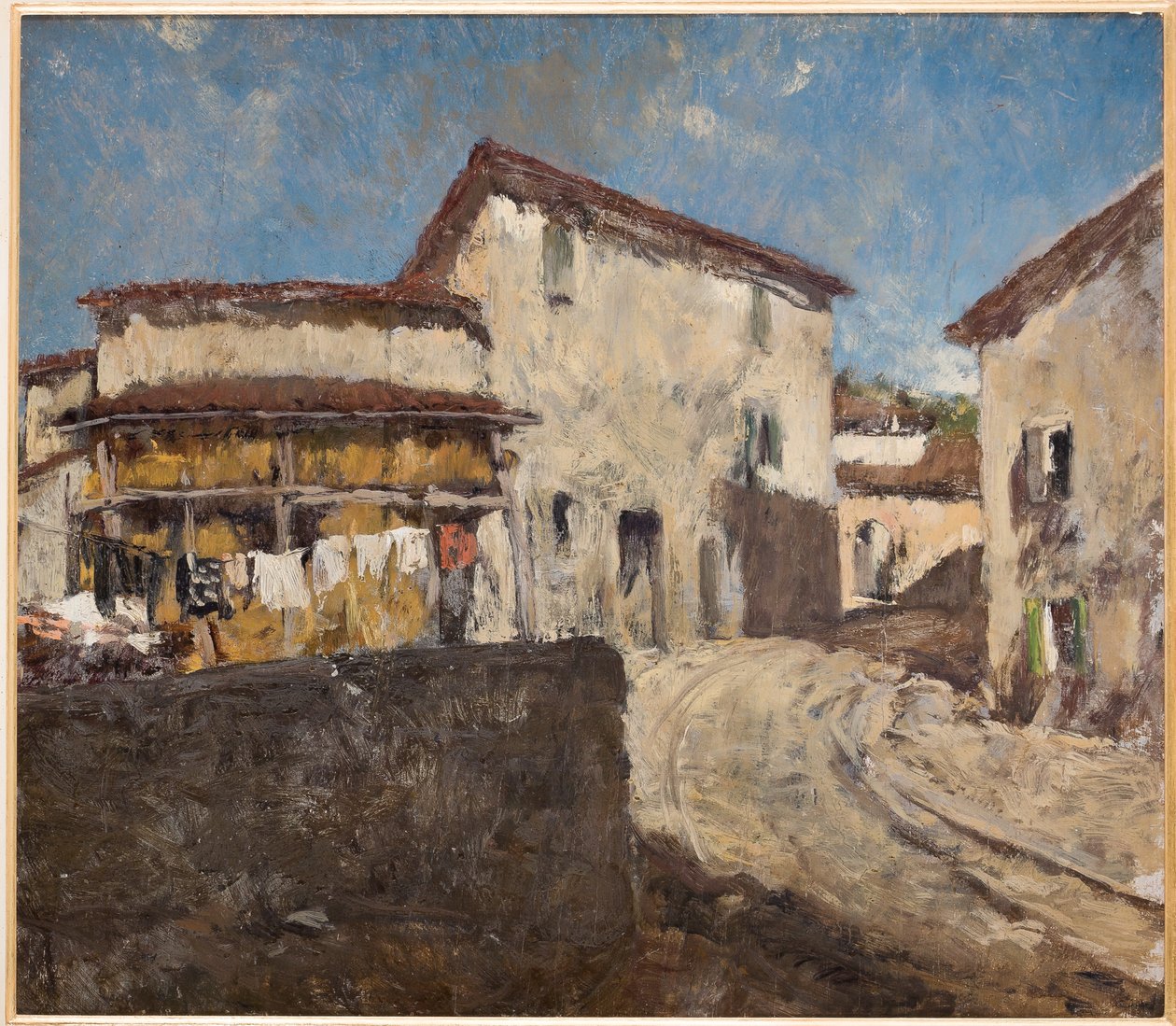 Carretera y casas de campo de Giovanni Forghieri