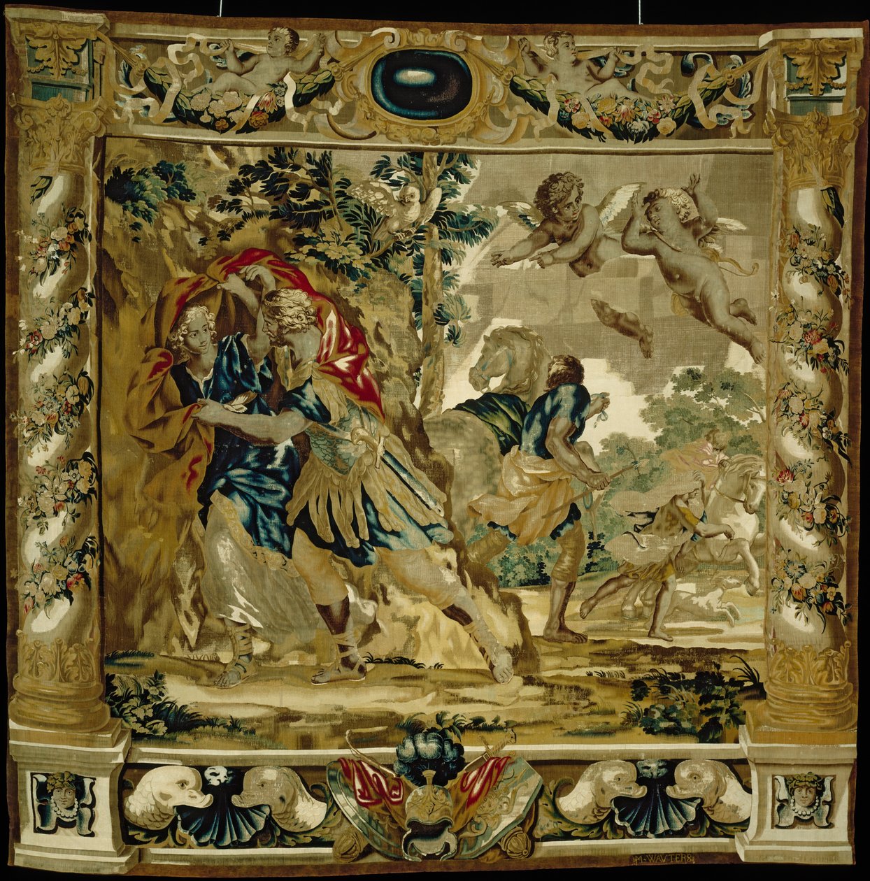 Dido y Eneas buscan refugio de una tormenta de Giovanni Francesco (1610 62) Romanelli