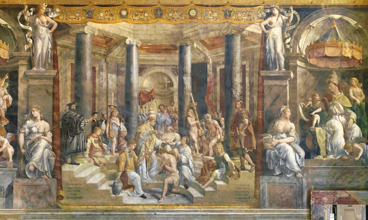 El bautismo de Constantino de Giovanni Francesco (c.1488 1528) Penni