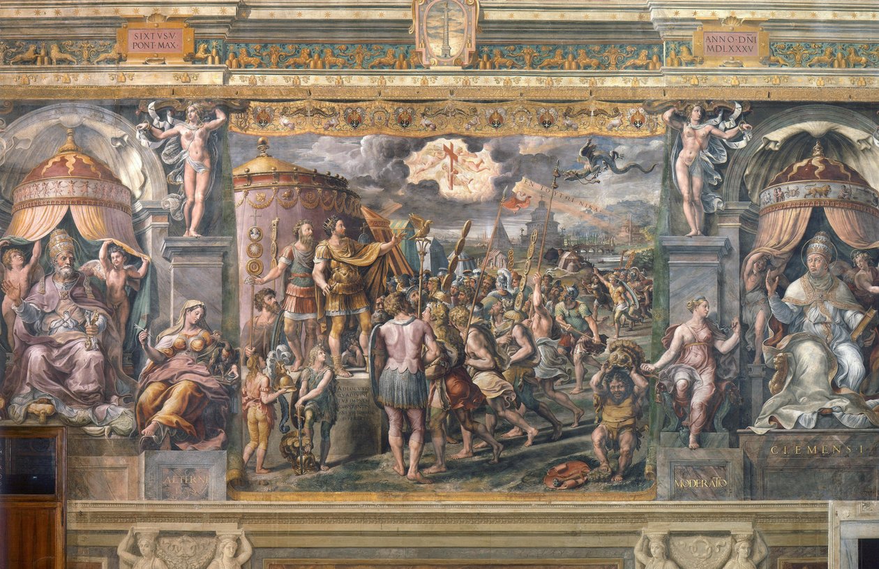 La Aparición de la Cruz al emperador Constantino de Giovanni Francesco (c.1488 1528) Penni