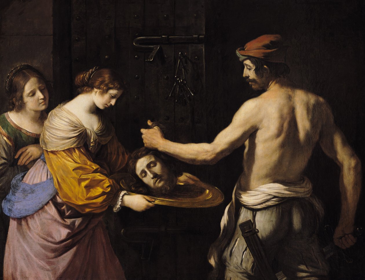Salomé Recibiendo la Cabeza de San Juan Bautista, 1637 de Giovanni Francesco Barbieri