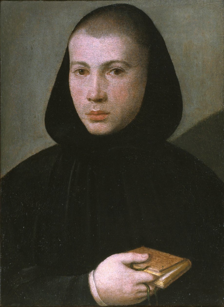 Retrato de un joven monje benedictino, primera mitad del siglo XVI de Giovanni Francesco Caroto