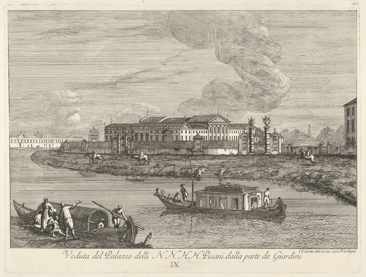 Vista de la Villa Pisani de Giovanni Francesco Costa