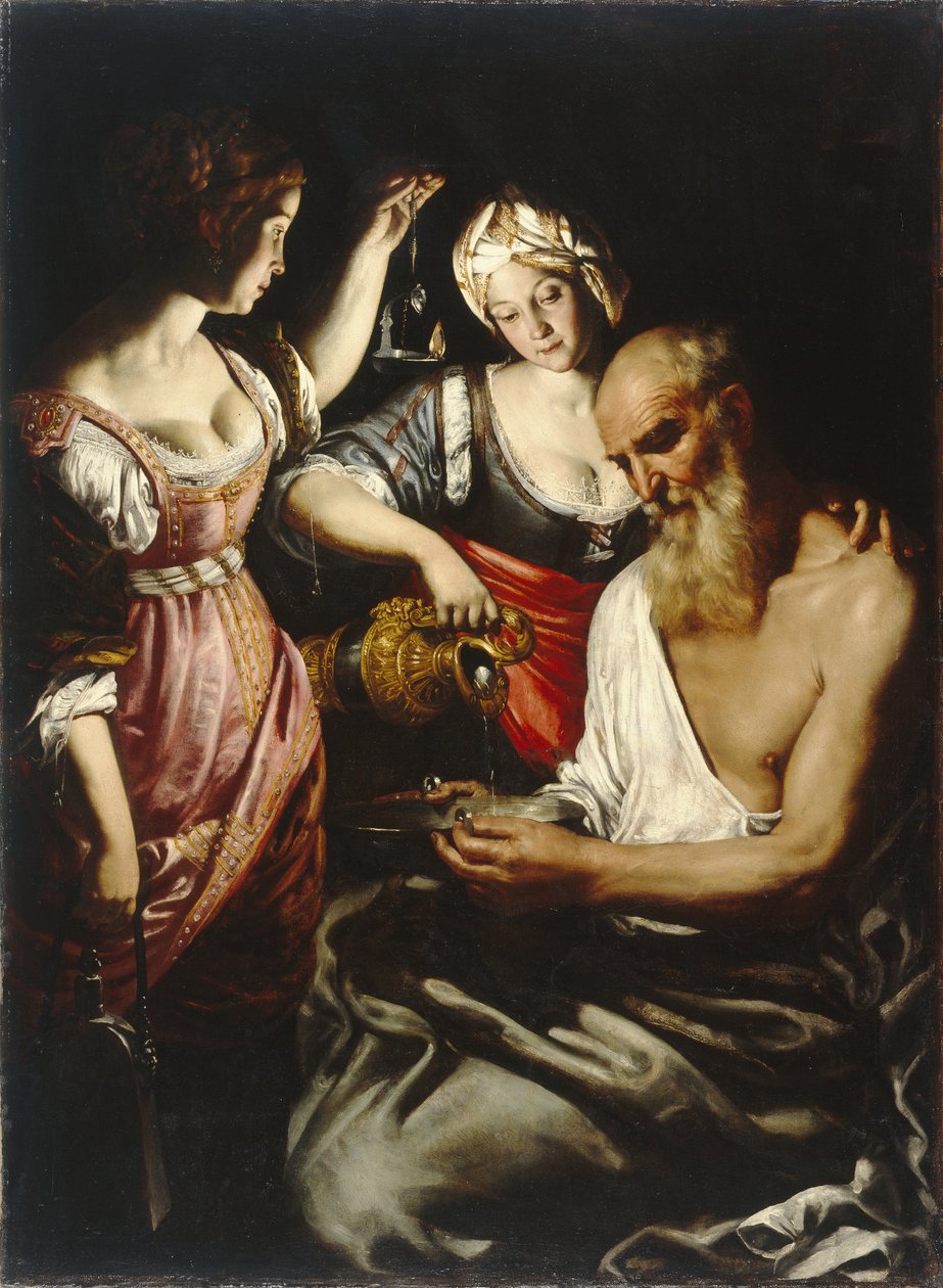 Lot y sus hijas de Giovanni Francesco Guerrieri