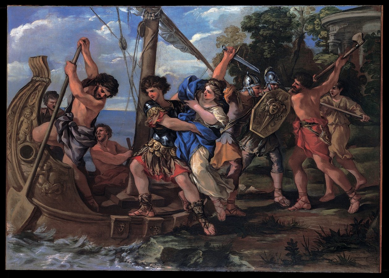 El secuestro de Elena de Giovanni Francesco Romanelli