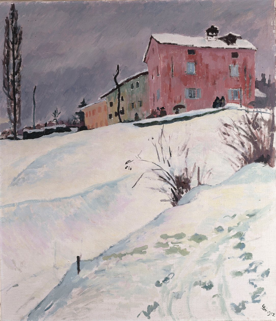 La casa roja, 1912 de Giovanni Giacometti