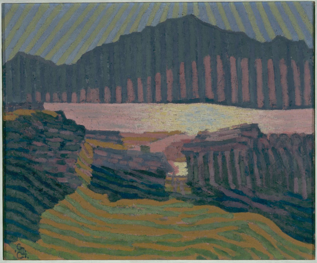 Vista de Capolago, c. 1907 de Giovanni Giacometti