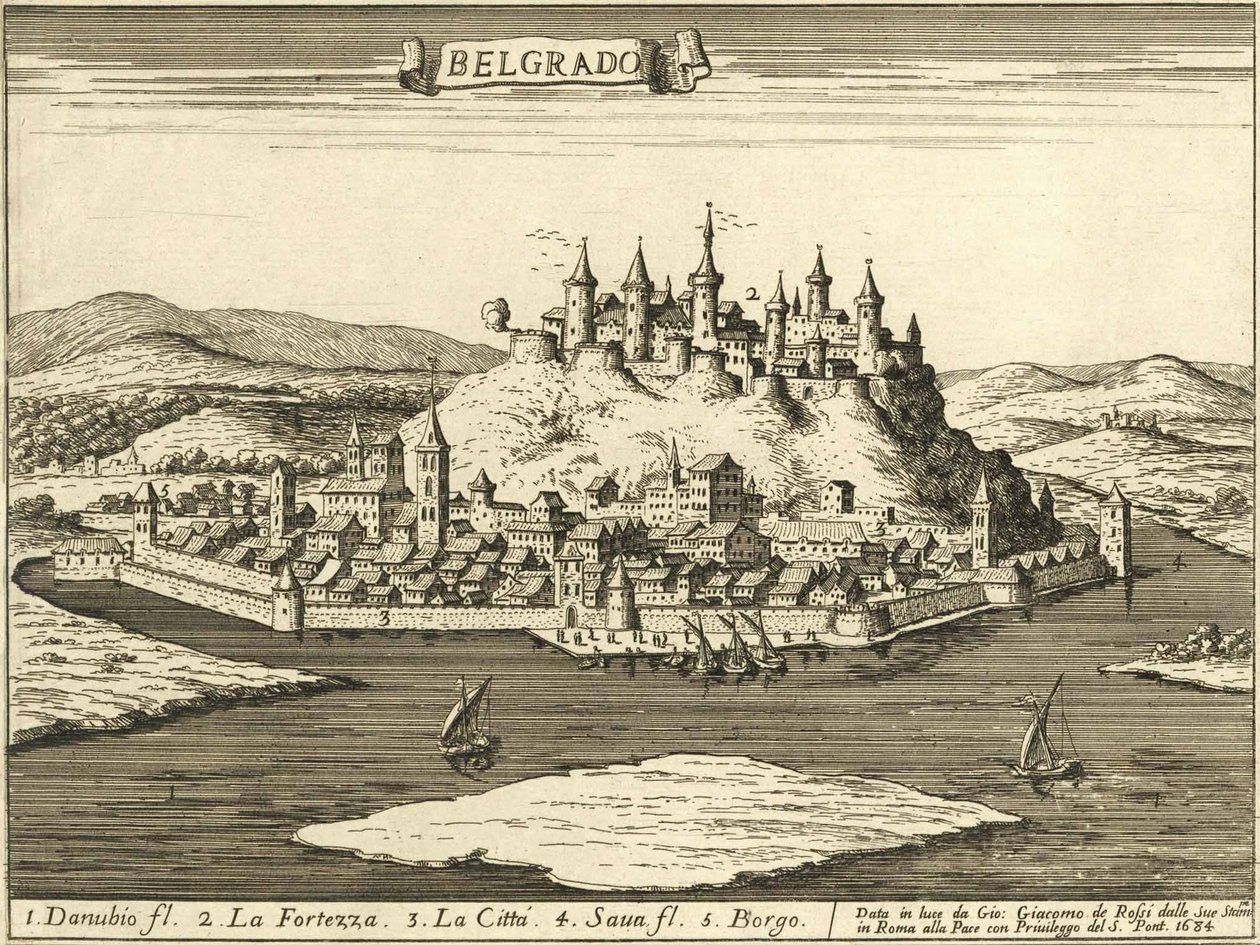 Castillo de Belgrado (Giovanni Giacomo De Rossi, 1683) de Giovanni Giacomo De Rossi
