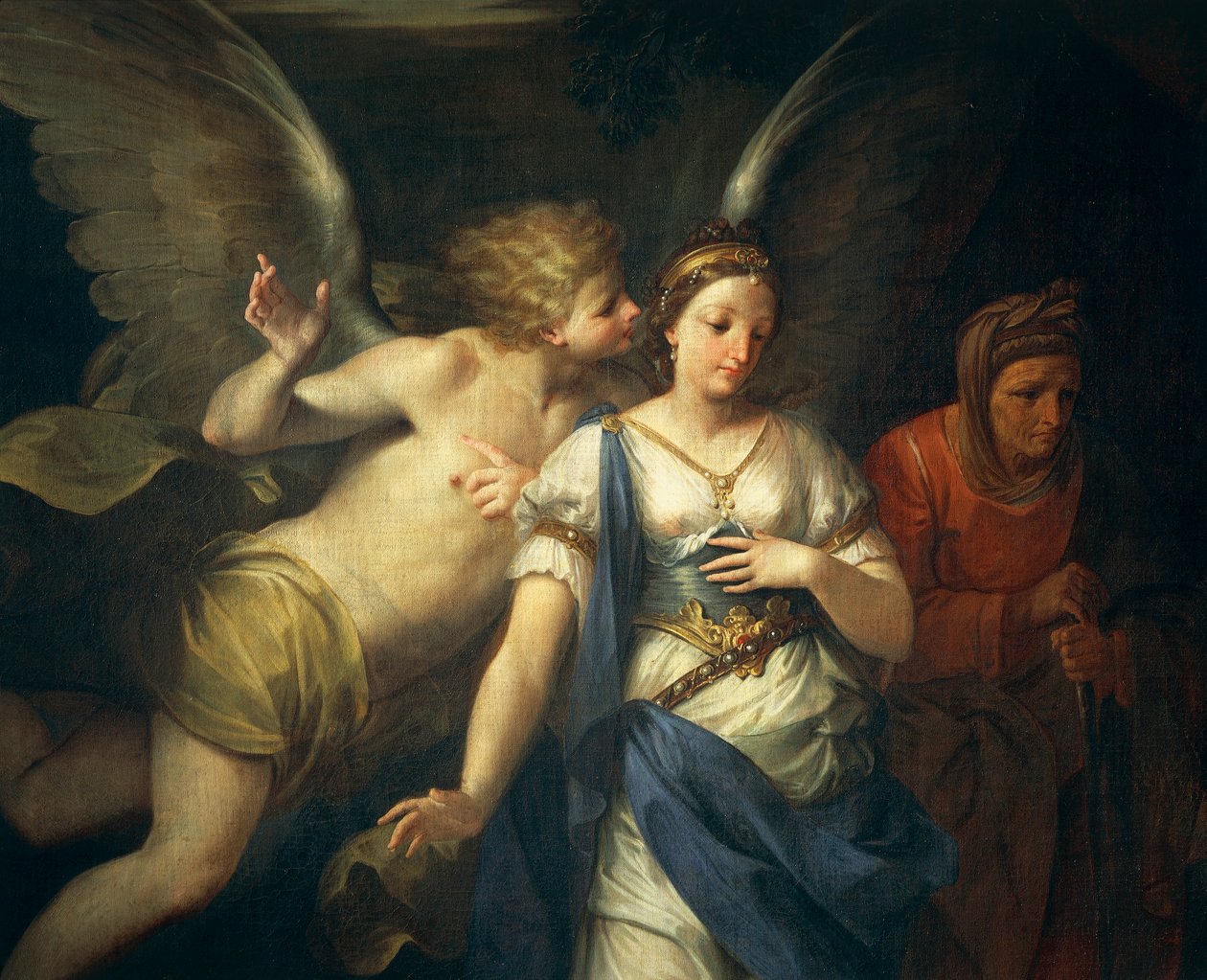 Ángel inspirando a Judith de Giovanni Gioseffo da Sole
