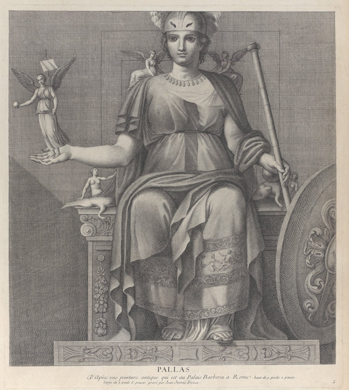 Pallas, 1680-1741 de Giovanni Girolamo Frezza