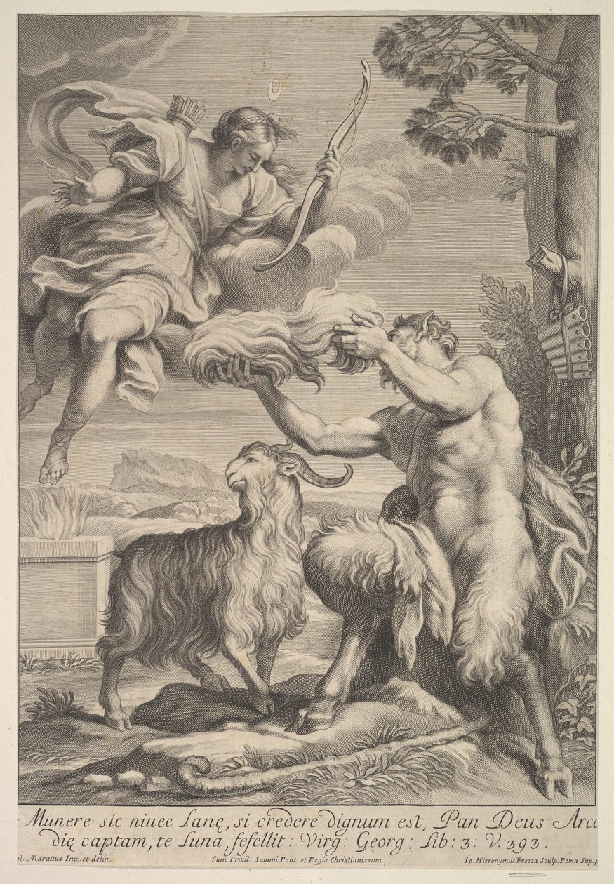 Pan frustrado por Diana de Giovanni Girolamo Frezza