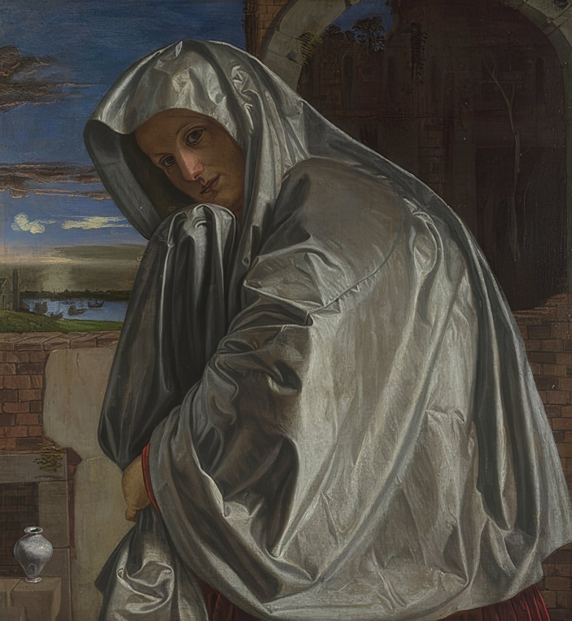 María Magdalena en camino a la tumba de Cristo. Hacia 1535-40 de Giovanni Girolamo Savoldo