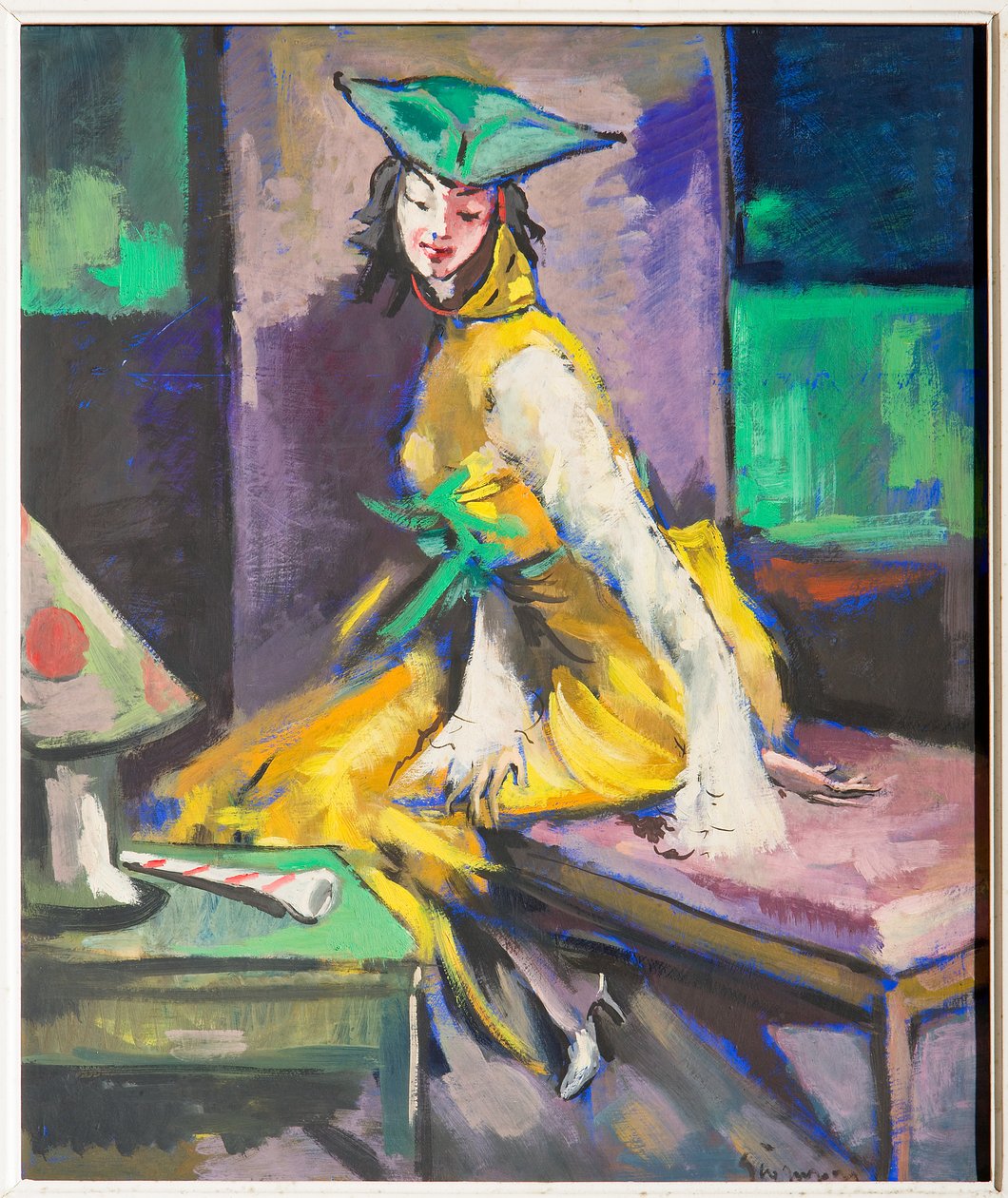 Mujer enmascarada (óleo sobre lienzo) de Giovanni Guerzoni