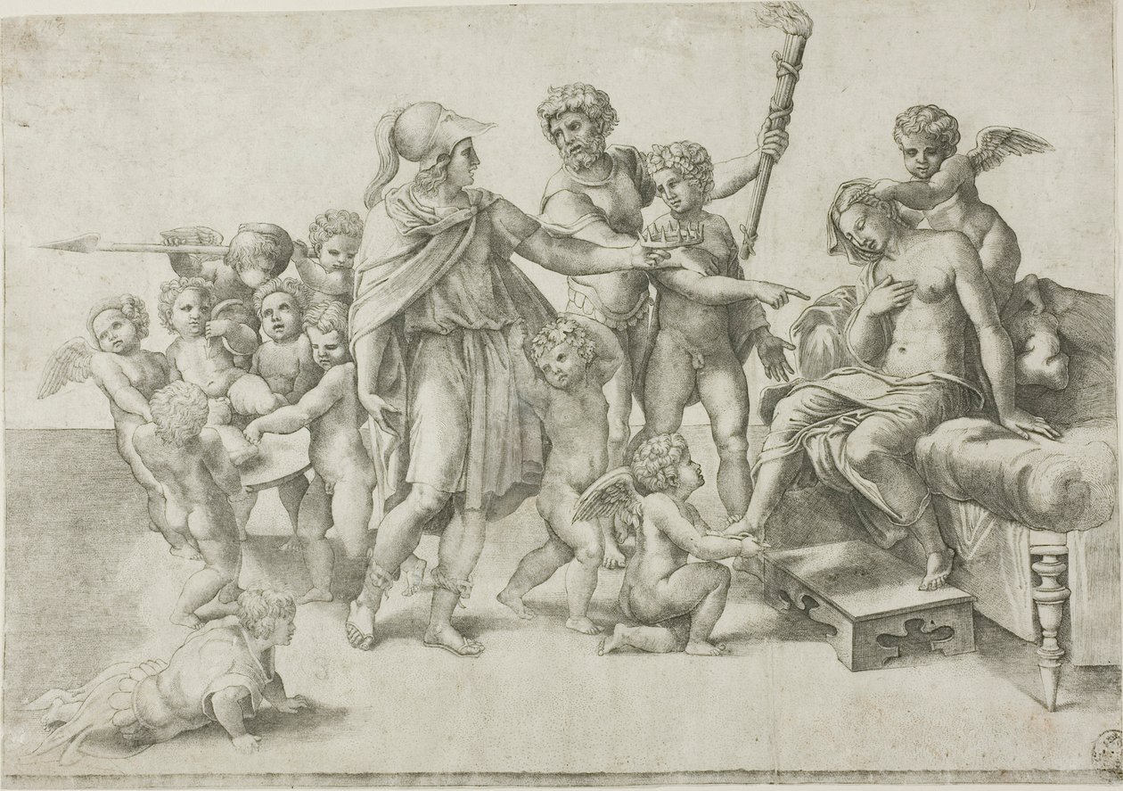 Alejandro y Roxana de Giovanni Jacopo Caraglio