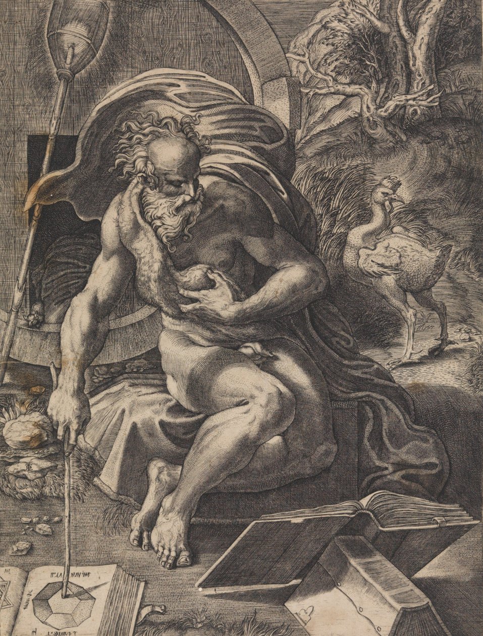 Diógenes, ca. 1527 de Giovanni Jacopo Caraglio