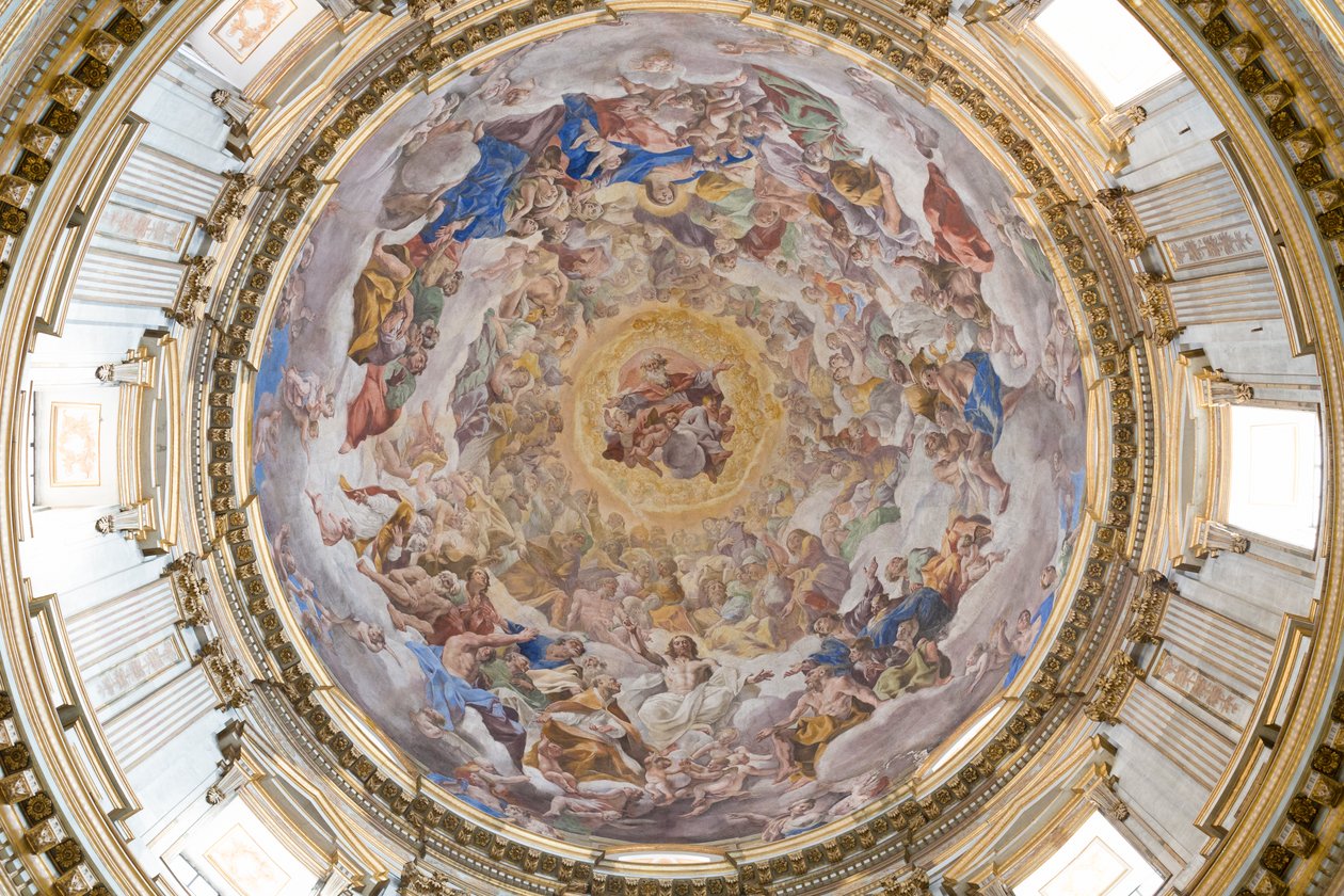 Cúpula de la catedral de Nápoles, Nápoles, Italia de Giovanni Lanfranco