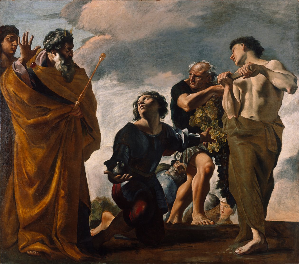 Moisés y los mensajeros de Canaán, 1621-24 de Giovanni Lanfranco