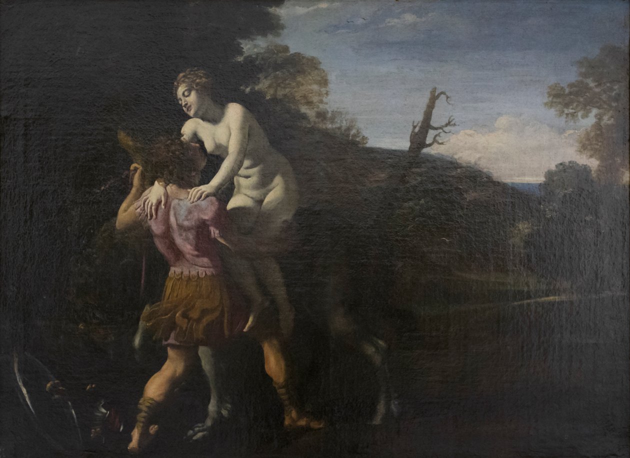 Roger libera a Angélica, c.1616 (óleo sobre lienzo) de Giovanni Lanfranco